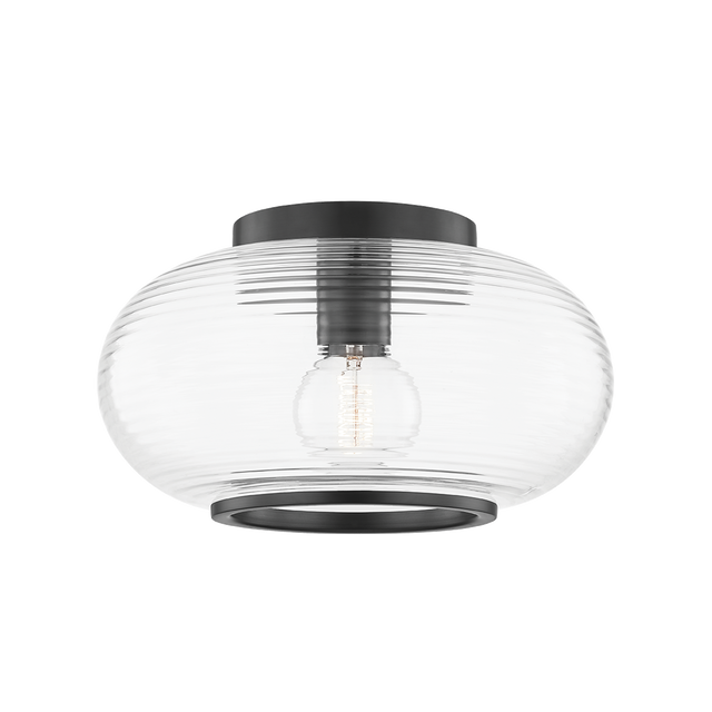 Mitzi Maggie Old Bronze 12.75W x 7.25H Flush Mount