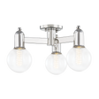 Mitzi Bryce Polished Nickel 18W x 9.25H Semi-Flush Mount