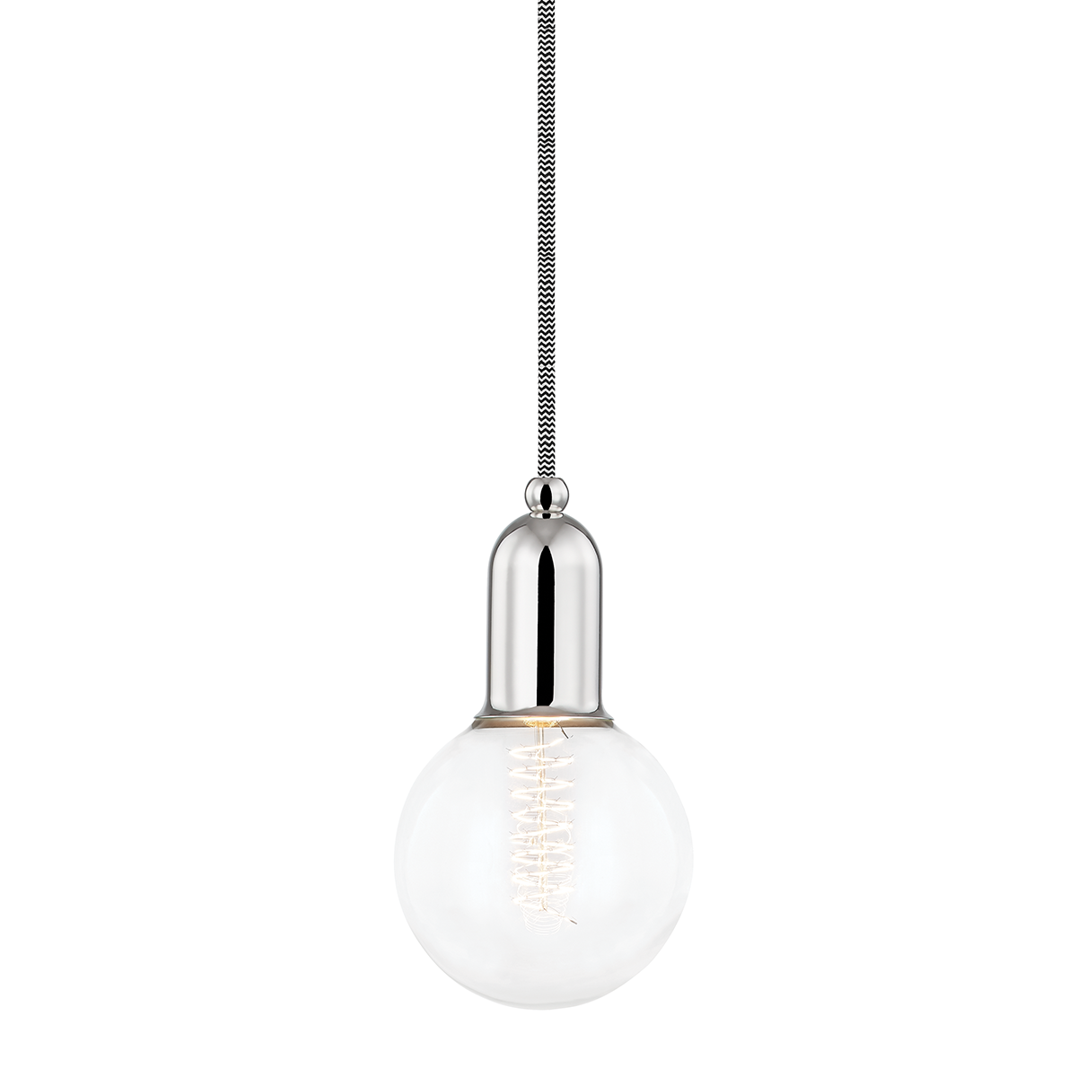 Mitzi Bryce Polished Nickel 5W x 8.75H Pendant