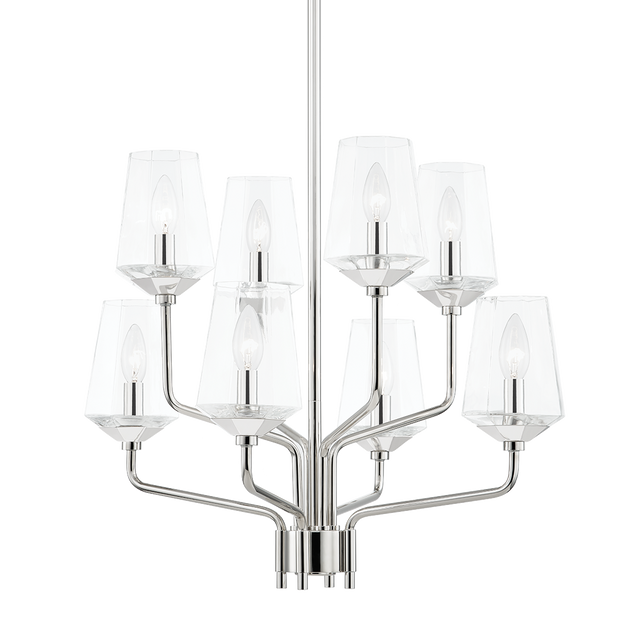 Mitzi Kayla Polished Nickel 24W x 20.38H Chandelier