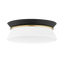 Mitzi Cath Aged Brass/black 12.75W x 5H Flush Mount