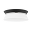 Mitzi Cath Polished Nickel/black 12.75W x 5H Flush Mount