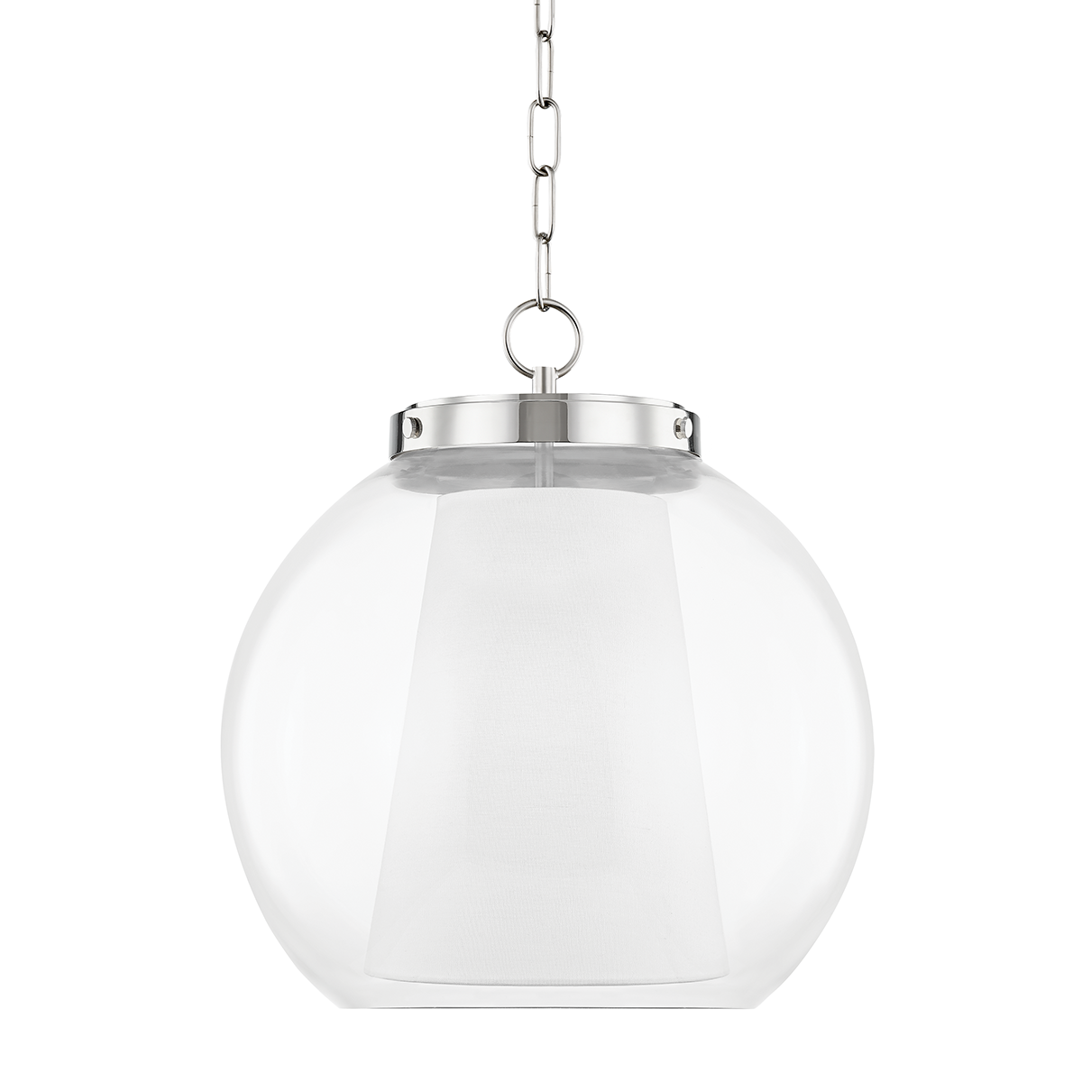 Mitzi Sasha Polished Nickel 15W x 16.5H Pendant