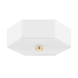 Mitzi Lizzie Aged Brass/polished Nickel Combo 11W x 4H Flush Mount