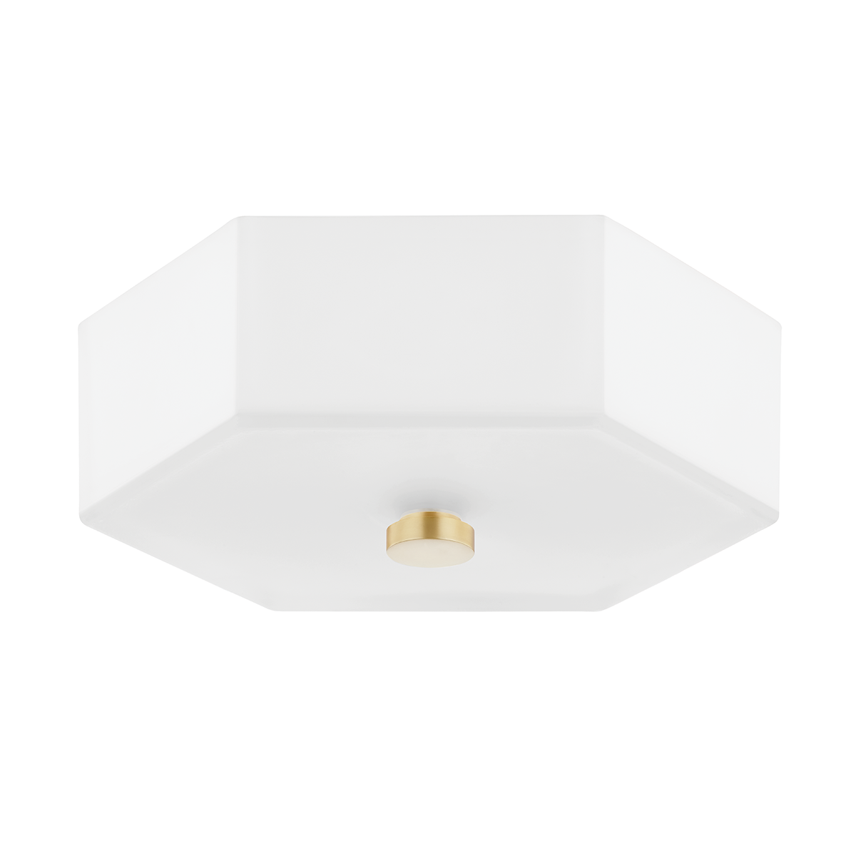 Mitzi Lizzie Aged Brass/polished Nickel Combo 11W x 4H Flush Mount