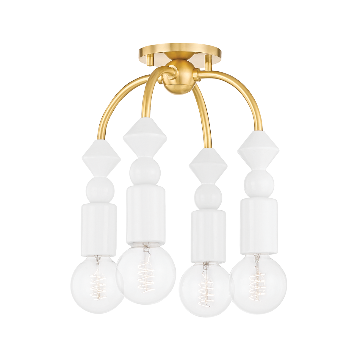 Mitzi Flora Semi Flush Mount - Thumbnail 3