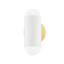 Mitzi Kira Aged Brass/soft White Combo 4.75W x 9.5H Wall Sconce