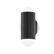 Mitzi Kira Polished Nickel/Soft Black 4.75W x 9.5H Wall Sconce