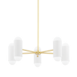 Mitzi Kira Aged Brass/soft White Combo 27W x 9.5H Chandelier