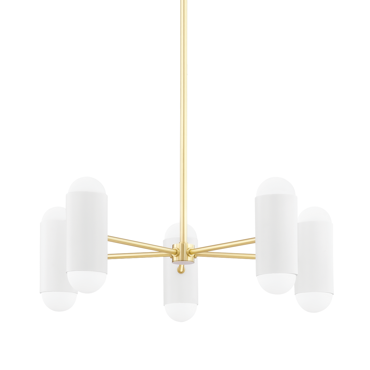 Mitzi Kira Aged Brass/soft White Combo 27W x 9.5H Chandelier