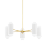 Mitzi Kira Aged Brass/soft White Combo 27W x 9.5H Chandelier