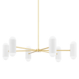Mitzi Kira Aged Brass/soft White Combo 40W x 9.5H Chandelier