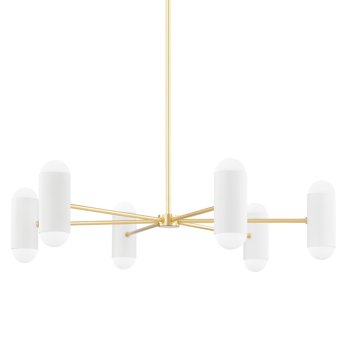 Mitzi Kira Aged Brass/soft White Combo 40W x 9.5H Chandelier
