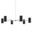 Mitzi Kira Polished Nickel/Soft Black 40W x 9.5H Chandelier