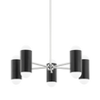 Mitzi Kira Polished Nickel/Soft Black 27W x 9.5H Chandelier