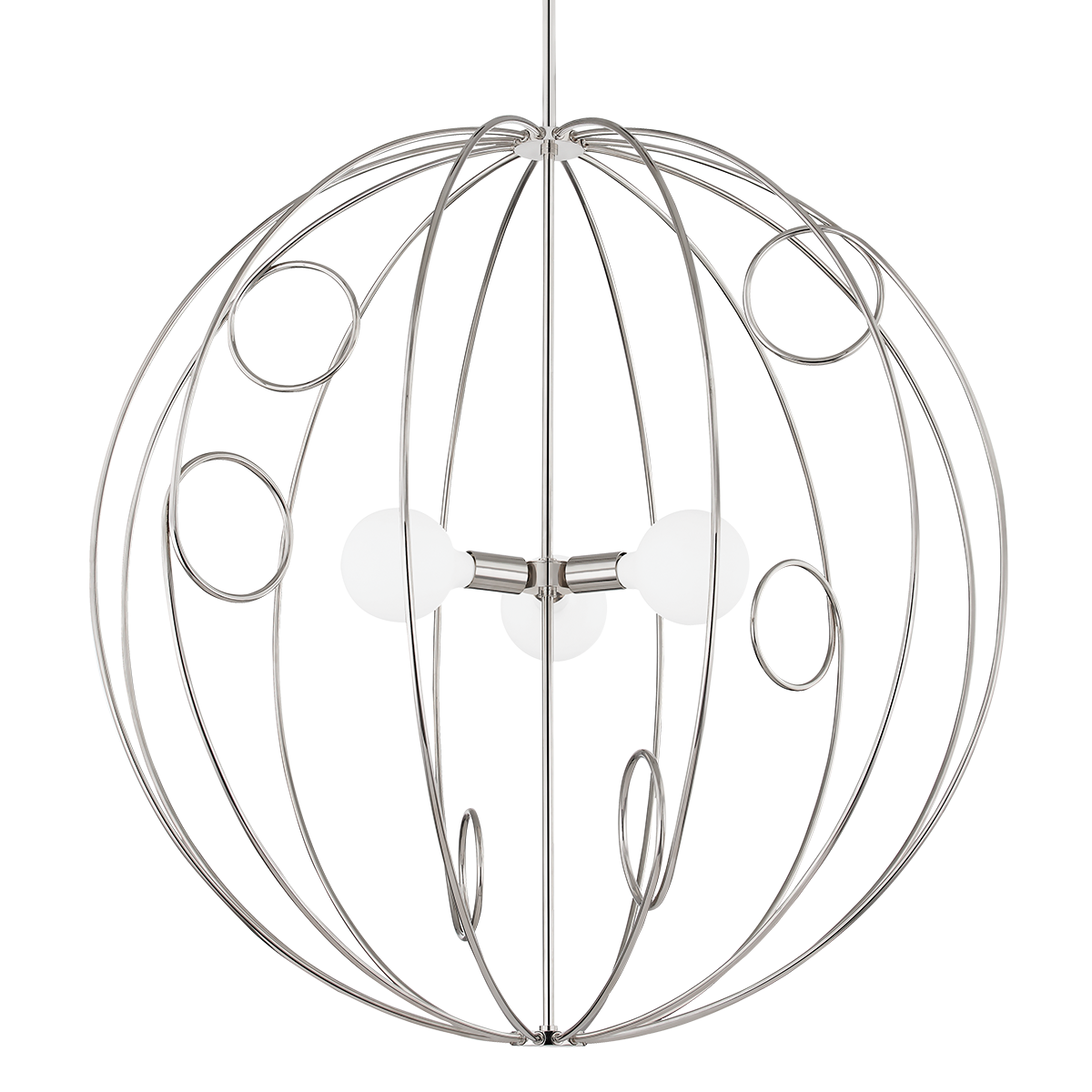 Mitzi Alanis Polished Nickel 39.5W x 40.5H Chandelier