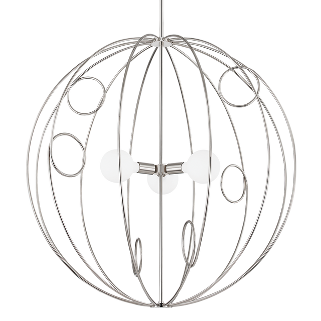 Mitzi Alanis Polished Nickel 39.5W x 40.5H Chandelier