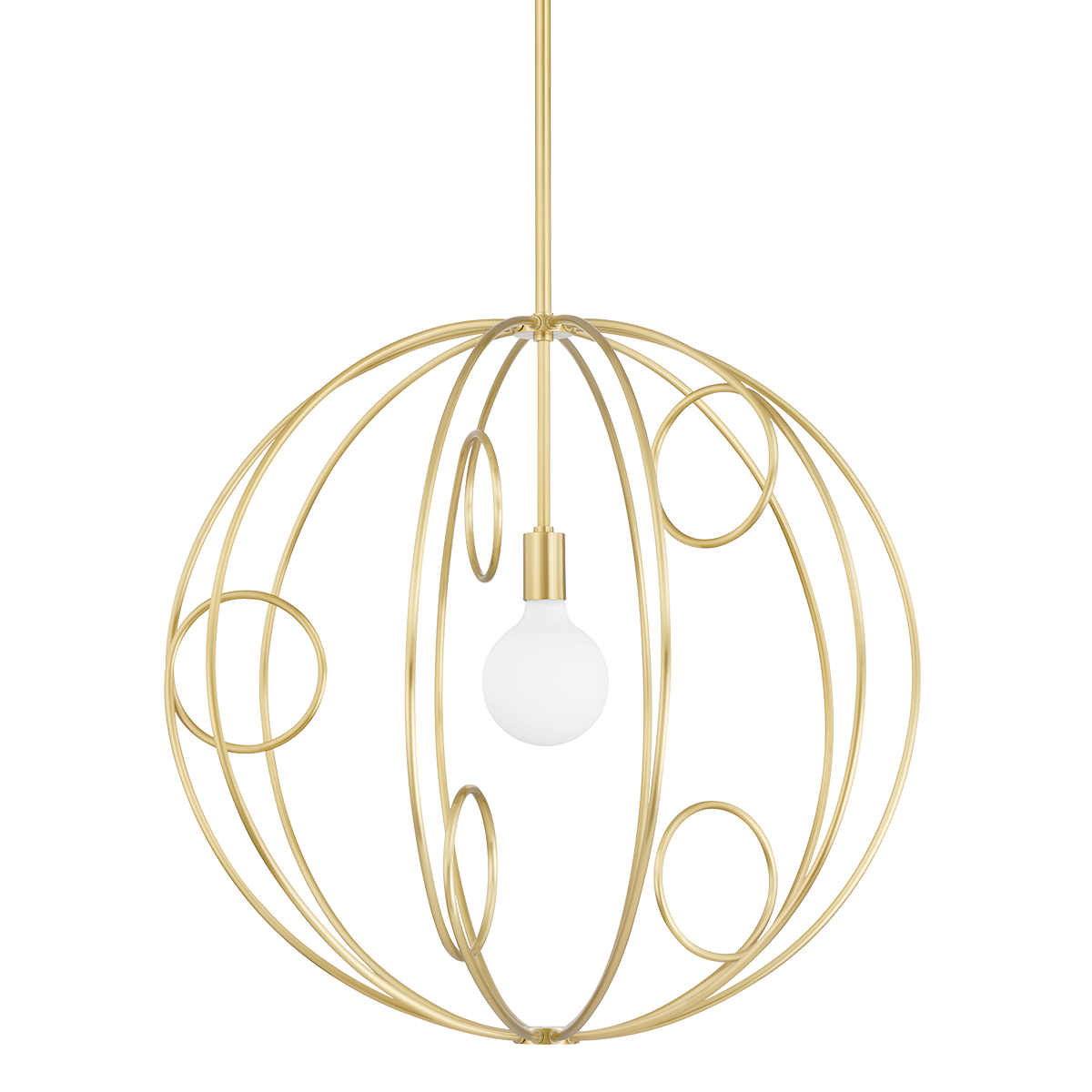 Mitzi Alanis Aged Brass 28.12W x 29.5H Chandelier