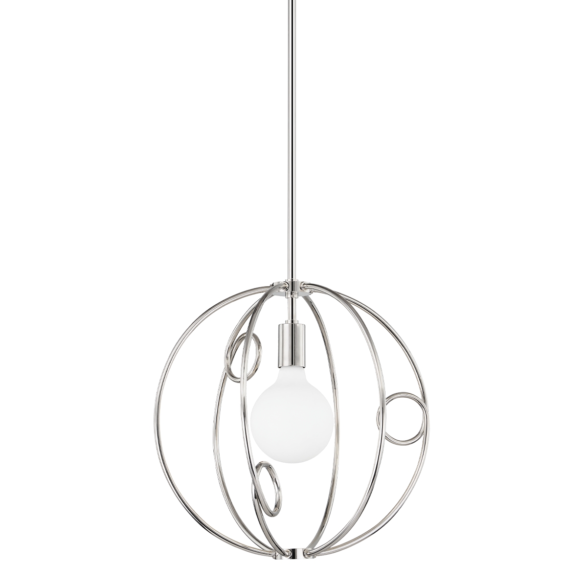 Mitzi Alanis Polished Nickel 16.5W x 16.75H Pendant