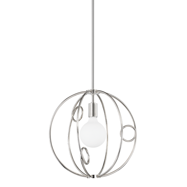 Mitzi Alanis Polished Nickel 16.5W x 16.75H Pendant