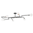 Mitzi Jena POLISHED NICKEL/TEXTURED BLACK 41W x 67.75L x 10.25H Semi-Flush Mount