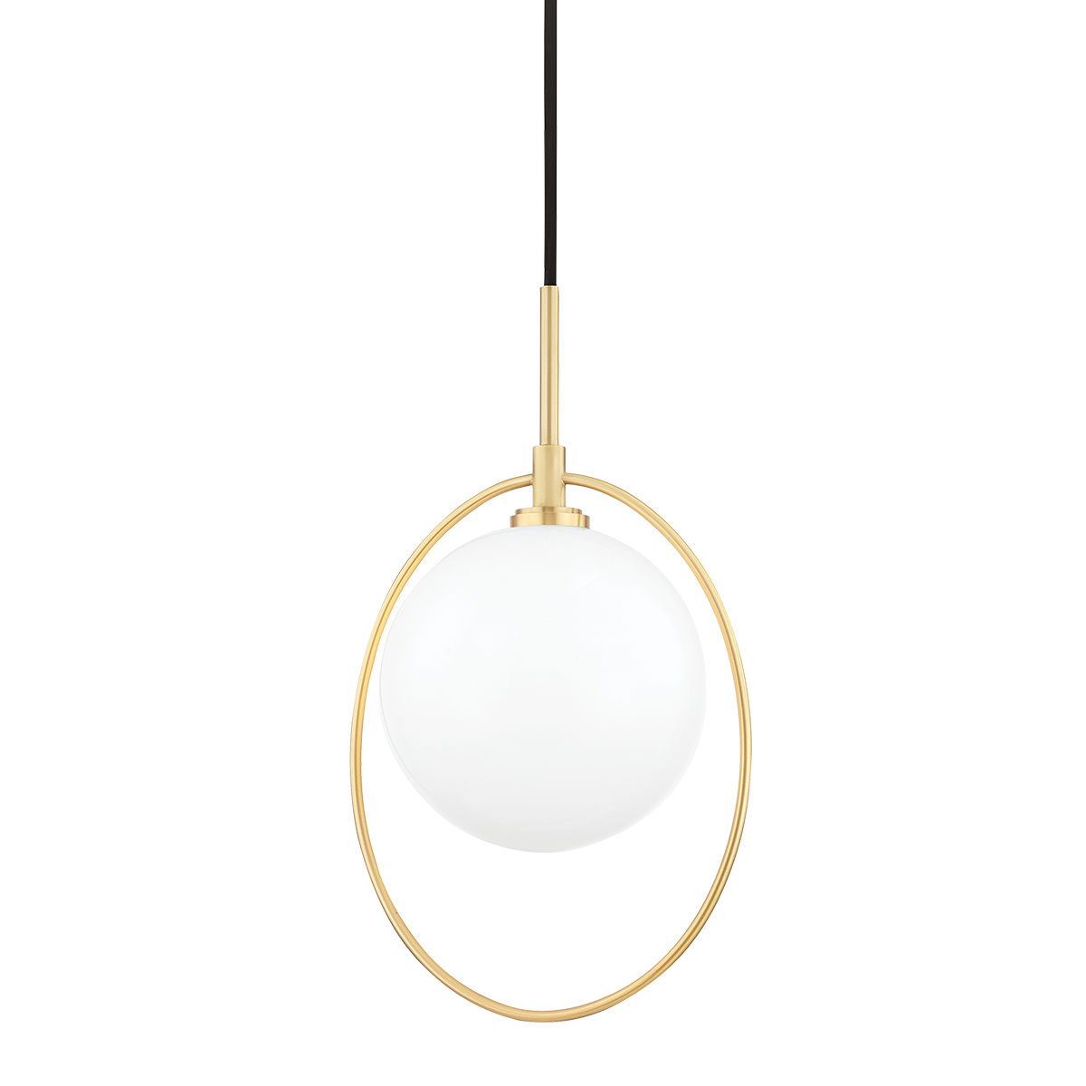 Mitzi Babette Aged Brass 7.75W x 13.5H Pendant