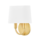 Mitzi Clair Aged Brass 9W x 10.5H Wall Sconce