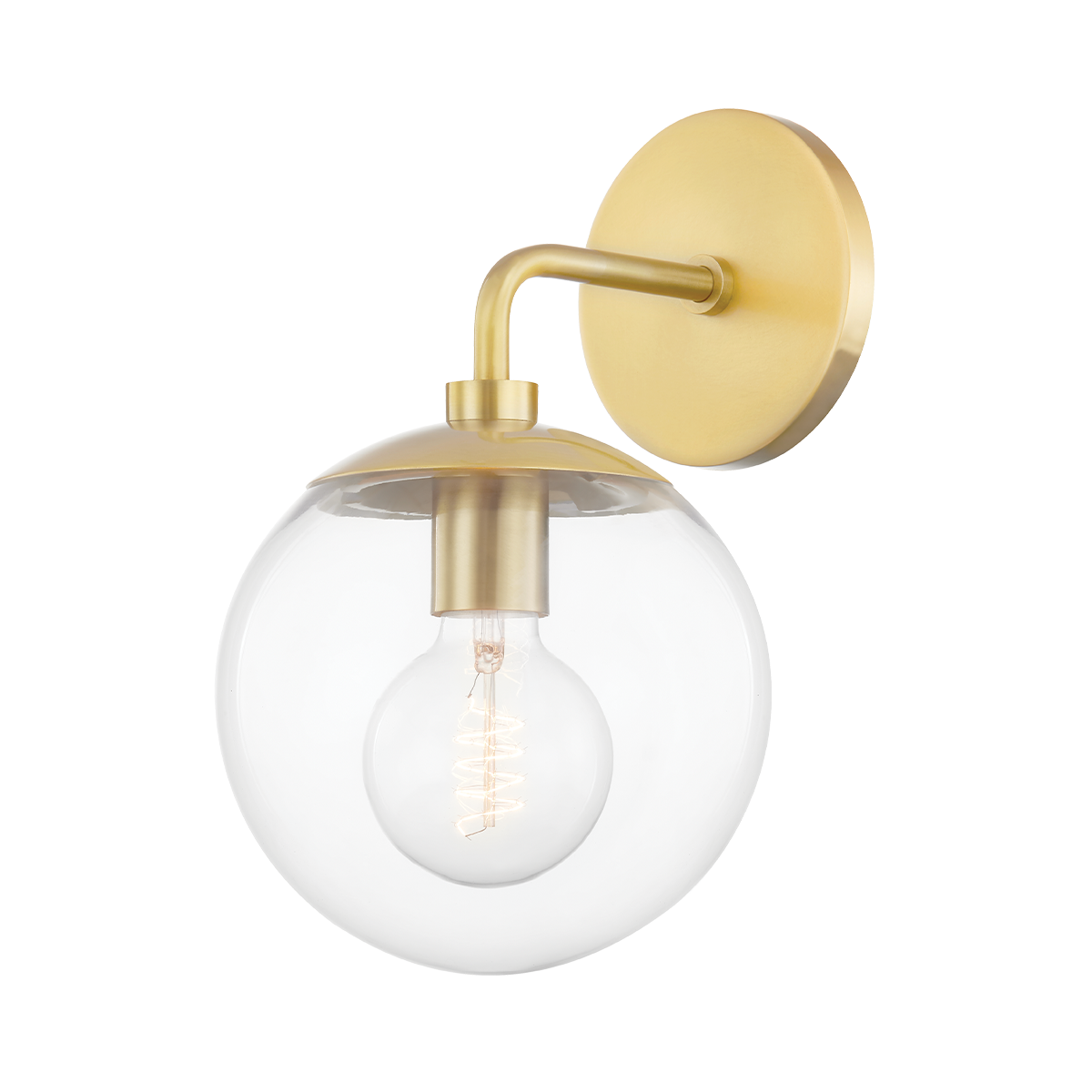 Mitzi Meadow Aged Brass 7W x 11.5H Wall Sconce