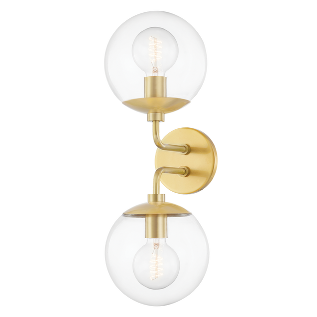 Mitzi Meadow Aged Brass 7W x 20H Wall Sconce