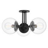 Mitzi Meadow Old Bronze 20.25W x 10.5H Semi-Flush Mount