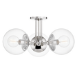 Mitzi Meadow Polished Nickel 20.25W x 10.5H Semi-Flush Mount
