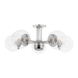 Mitzi Meadow Polished Nickel 30W x 10.5H Semi-Flush Mount
