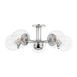 Mitzi Meadow Polished Nickel 30W x 10.5H Semi-Flush Mount