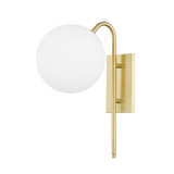 Mitzi Ingrid Aged Brass 7.5W x 15H Wall Sconce