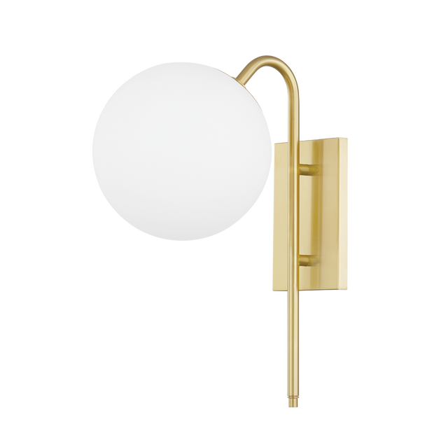 Mitzi Ingrid Aged Brass 7.5W x 15H Wall Sconce