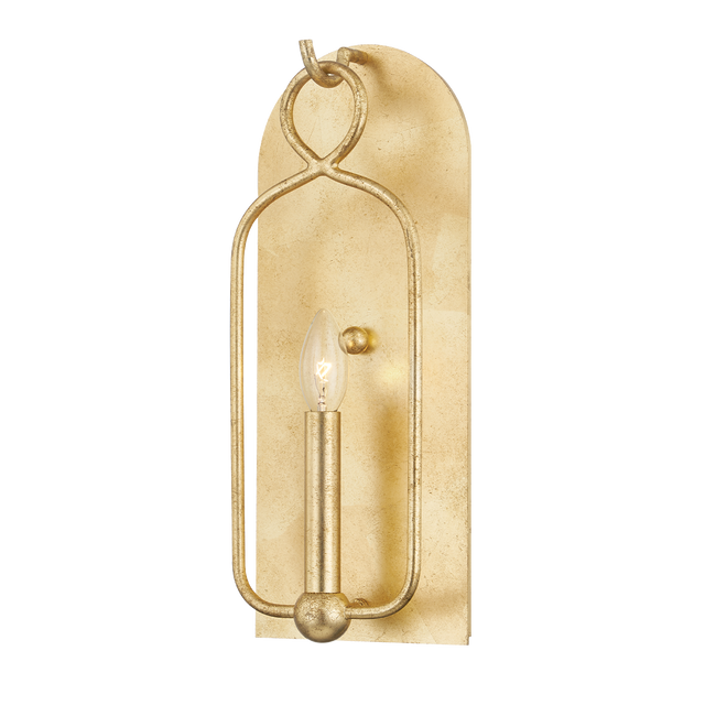 Mitzi Mallory Gold Leaf 6.75W x 16.5H Wall Sconce