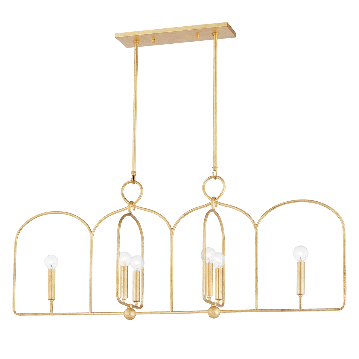 Mitzi Mallory Gold Leaf 10W x 45.25L x 14.5H Trim