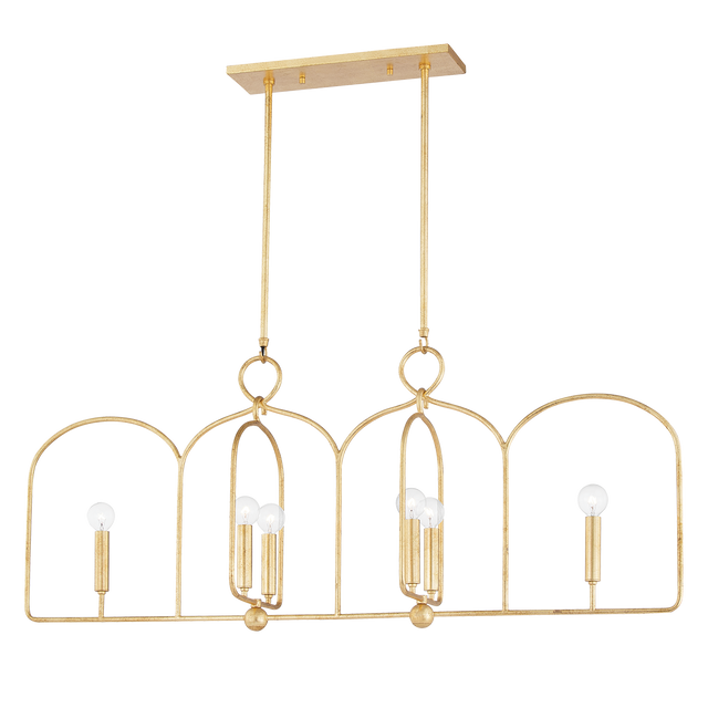 Mitzi Mallory Gold Leaf 10W x 45.25L x 14.5H Trim