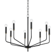 Mitzi Bailey Aged Brass/soft Black 30W x 24.75H Chandelier