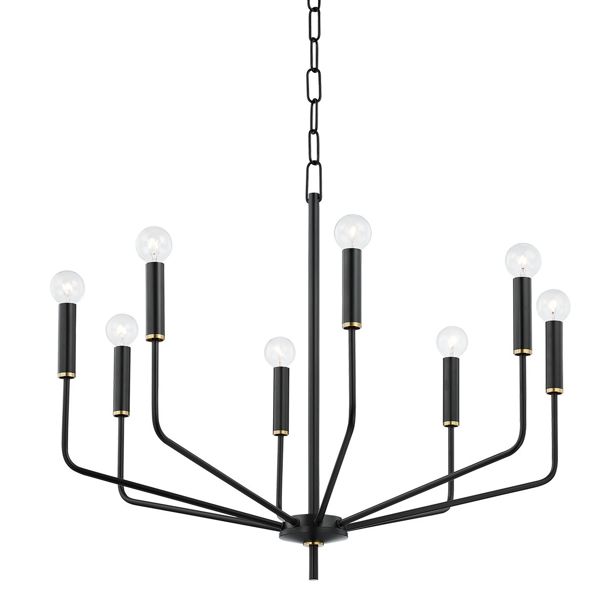 Mitzi Bailey Aged Brass/soft Black 30W x 24.75H Chandelier