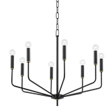 Mitzi Bailey Aged Brass/soft Black 30W x 24.75H Chandelier