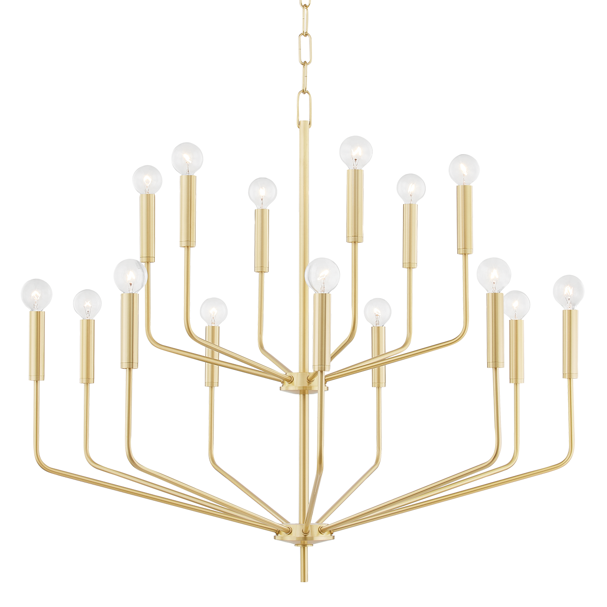 Mitzi Bailey Aged Brass 36W x 31H Chandelier