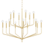 Mitzi Bailey Aged Brass 36W x 31H Chandelier