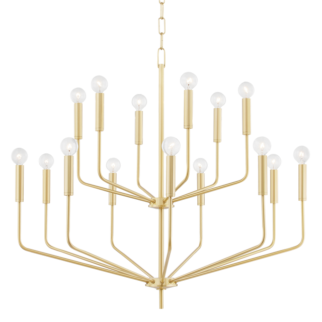 Mitzi Bailey Aged Brass 36W x 31H Chandelier