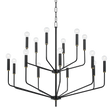 Mitzi Bailey Aged Brass/soft Black 36W x 31H Chandelier