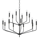 Mitzi Bailey Aged Brass/soft Black 36W x 31H Chandelier