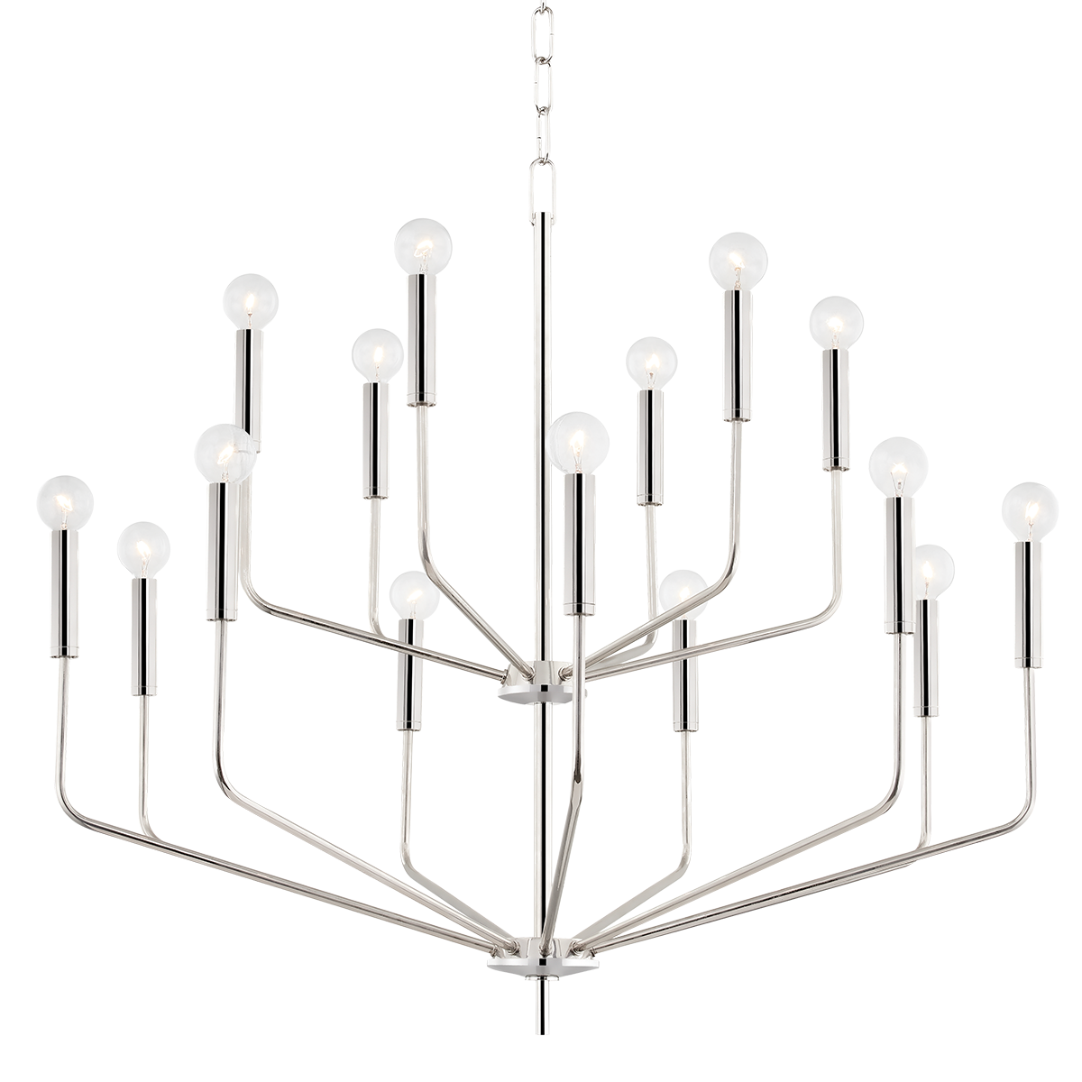 Mitzi Bailey Polished Nickel 36W x 31H Chandelier