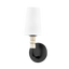 Mitzi CASEY Soft Black 4.75W x 12.5H Wall Sconce