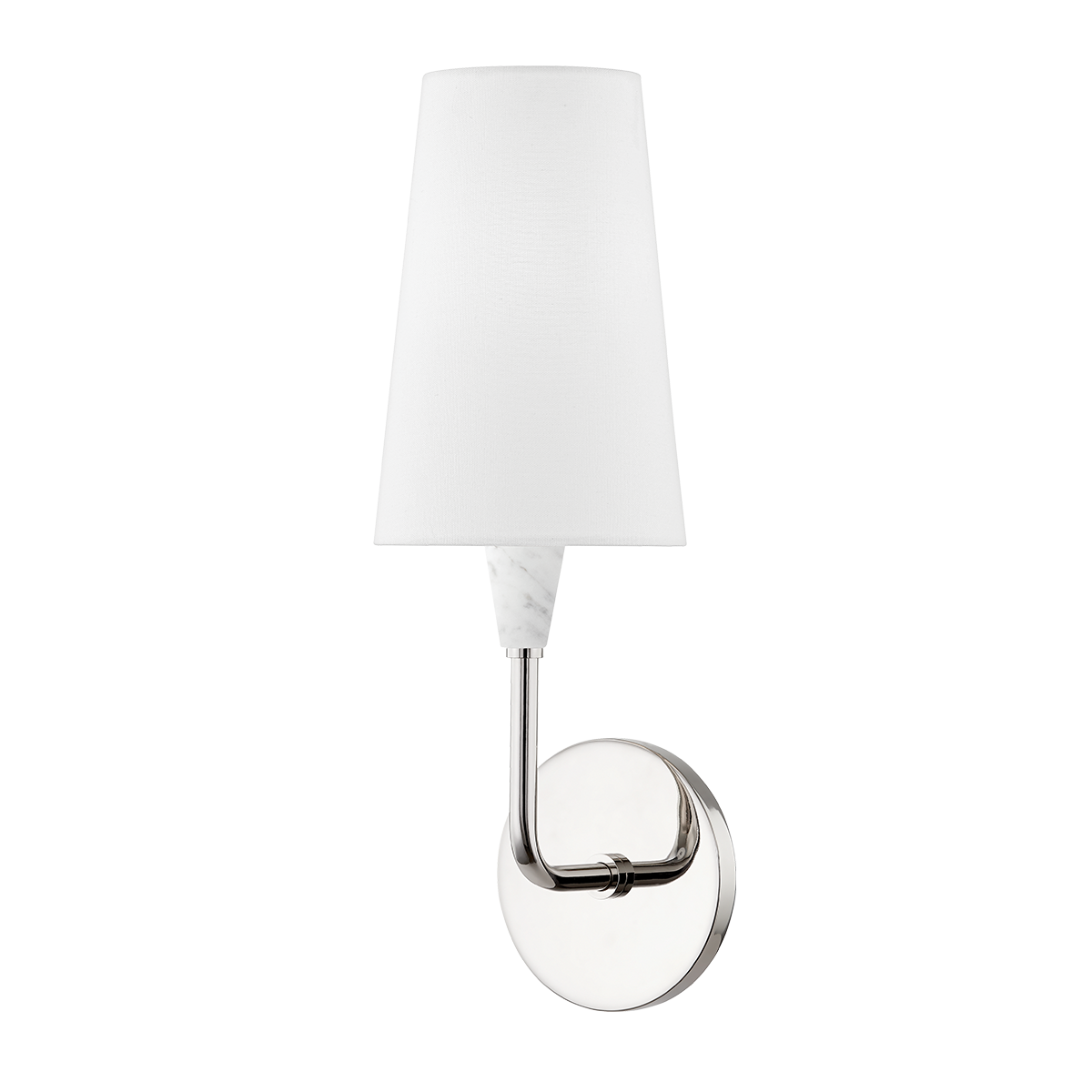 Mitzi Janice Polished Nickel 5.25W x 16.5H Wall Sconce