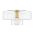 Mitzi Iona Aged Brass 13.75W x 7H Flush Mount
